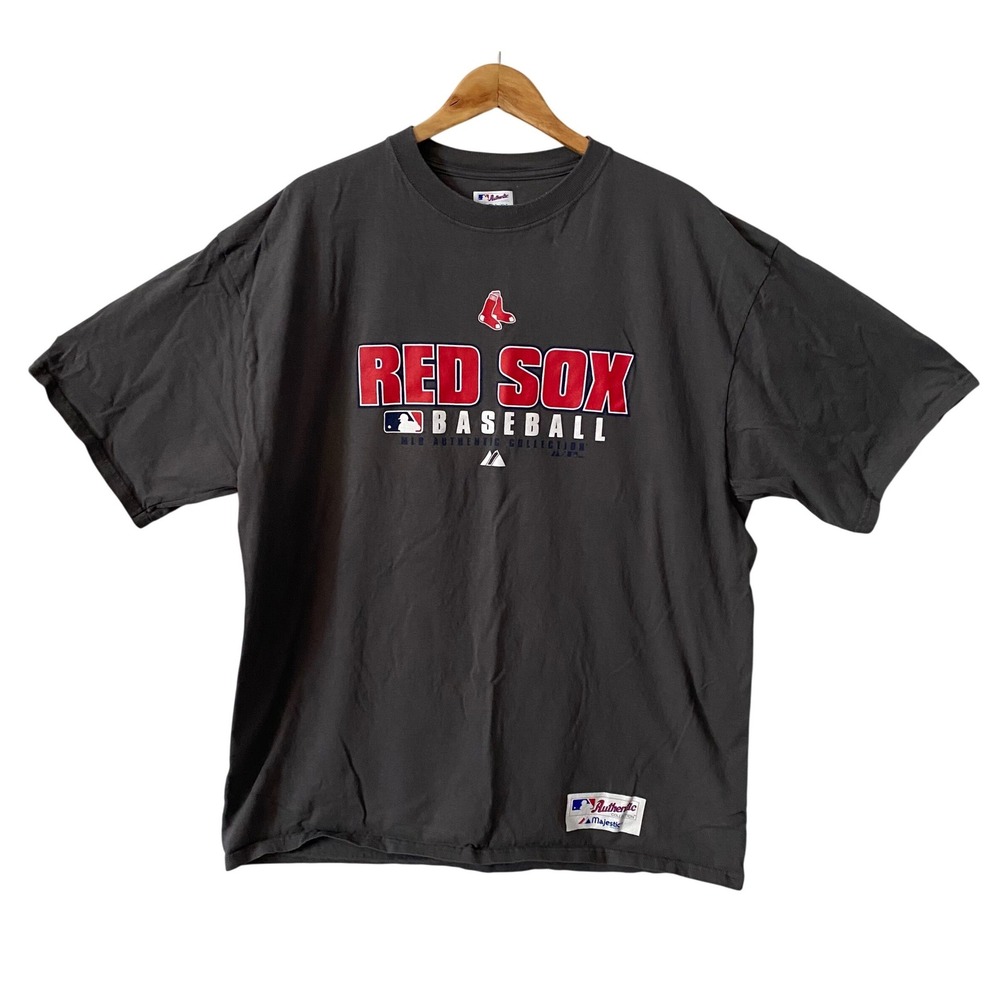 Majestic Boston Red Sox MLB Authentic Collection Gray T-Shirt Mens XL 2009